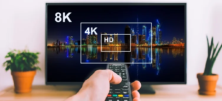 تفاوت-تلویزیون-4Kبا-8K