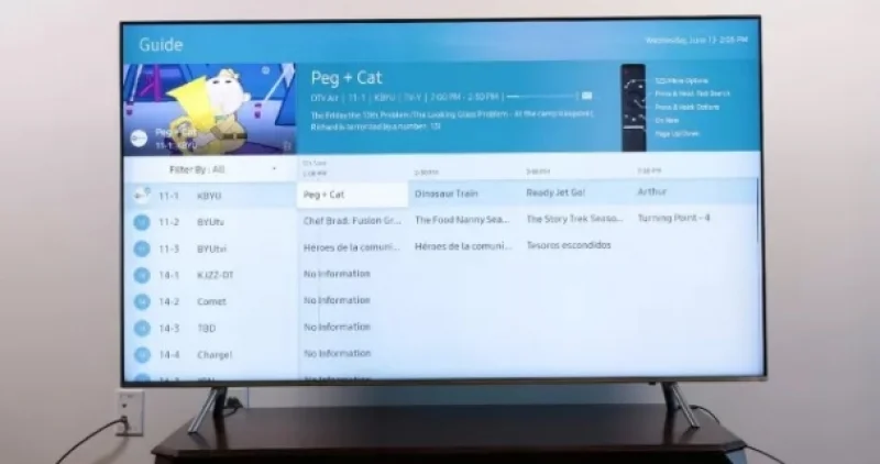 ویژگیهای کانال یابی دیجیتال تلویزیون sony