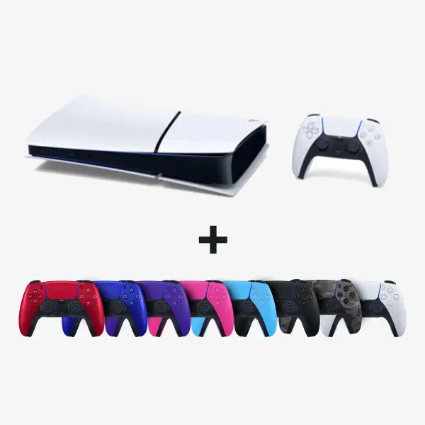 مجموعه کنسول بازی دیجیتال PS5 SLIM + دسته اضافی