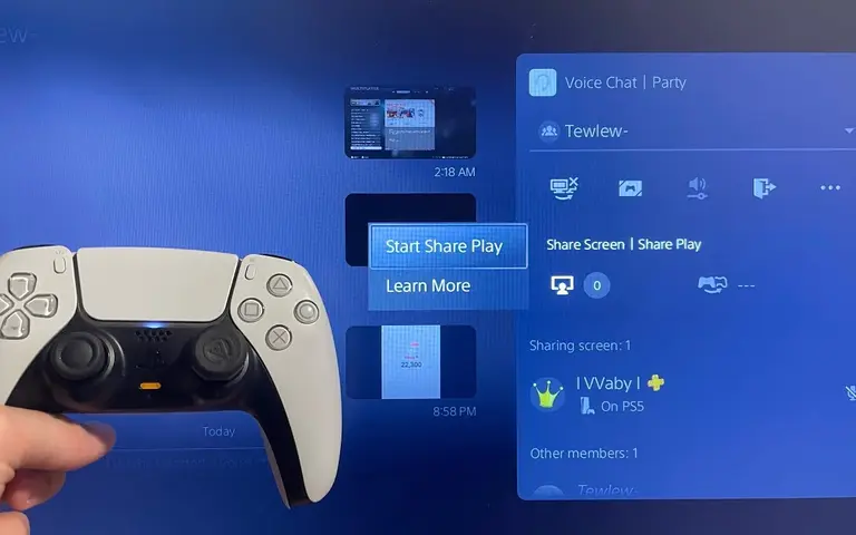 برای راهاندازی سریع و بدون دردسر قابلیت Share Play در PS5، باید ابتدا وارد محیط Party شوید.