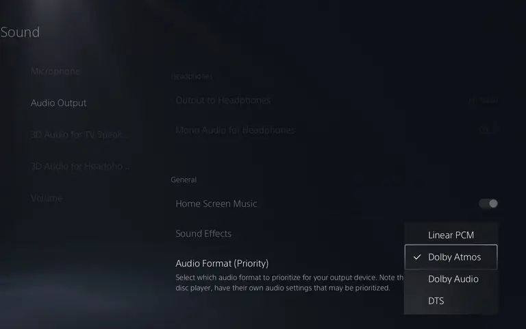 راهنمای تنظیمات Dolby Atmos در PS5