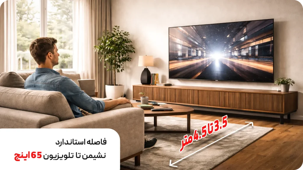 تلویزیون ۶۵ اینچ سونی برای چه سایز خانهای مناسب است؟